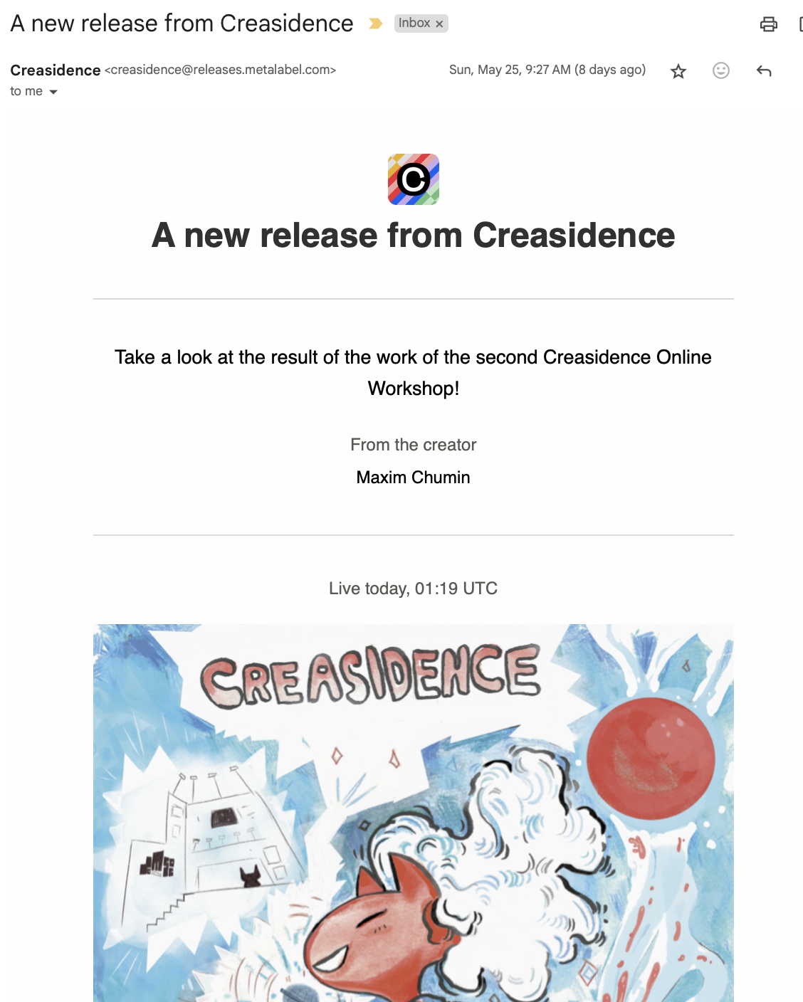 release list email #1